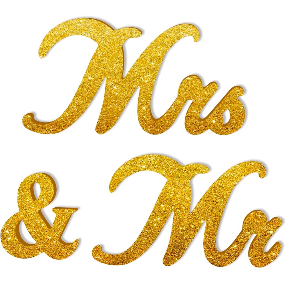 MR and MRS Tabletop Wedding Decoration - Picture 1 of 4